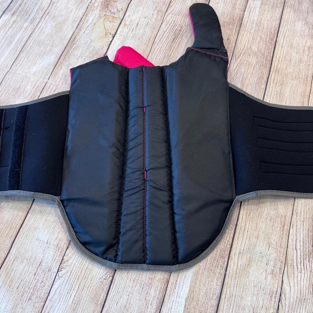 Outward Hound Granby Dog Life Jacket Pink Black Reflective Safety Vest Large